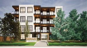 Proposed 49 unit deveopment with Downtown Calgary views from upper floors