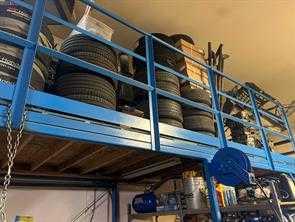 Storage area for tires