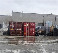 Fenced outdoor storage